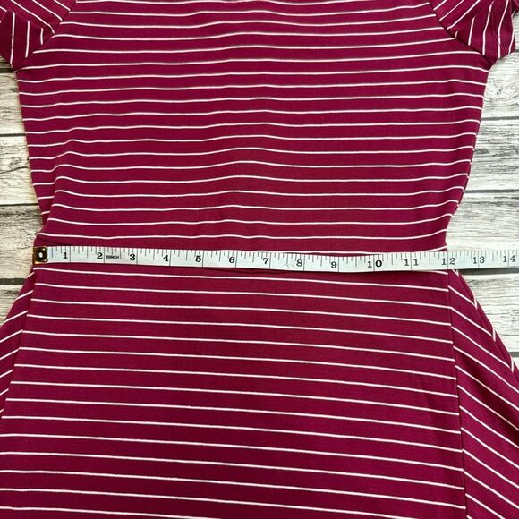 The Limited Women's A Line Fit and Flare Dress XST XS Extra Small TALL Burgundy - Picture 11 of 14